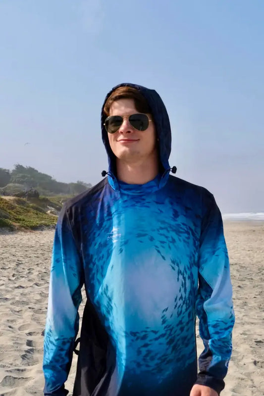 Angler 24-7 Fish Frenzy UPF Sun Protection Fishing Hoodie