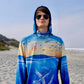 Angler 24-7 Flying Fins UPF Sun Protection Fishing Hoodie