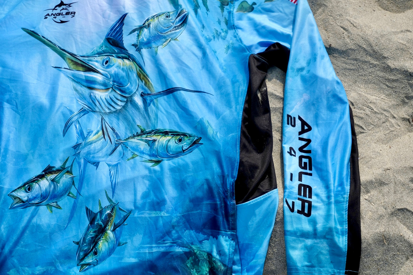 Angler 24-7 Reel Depths UPF Sun Protection Fishing Hoodie