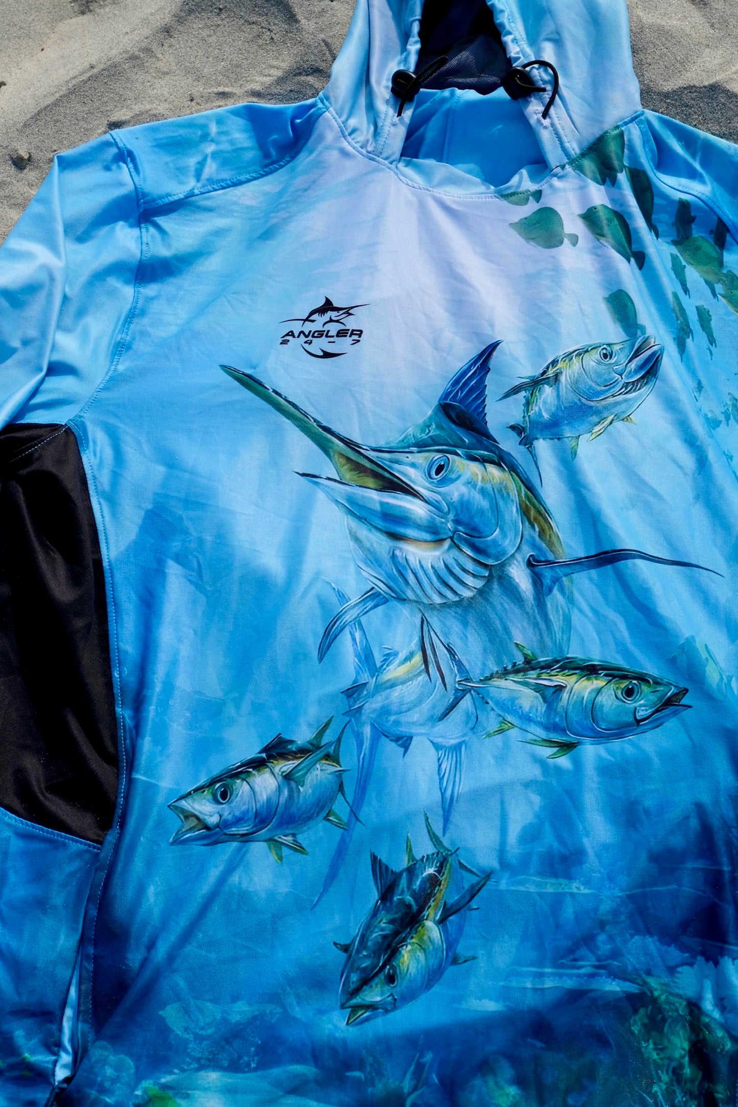 Angler 24-7 Reel Depths UPF Sun Protection Fishing Hoodie