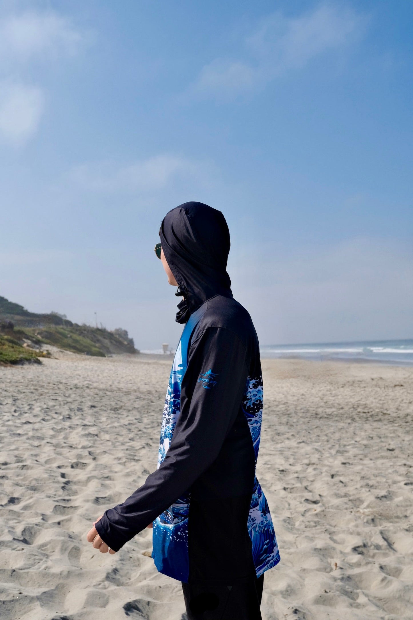 Angler 24-7 Midnight Voyage UPF Sun Protection Fishing Hoodie