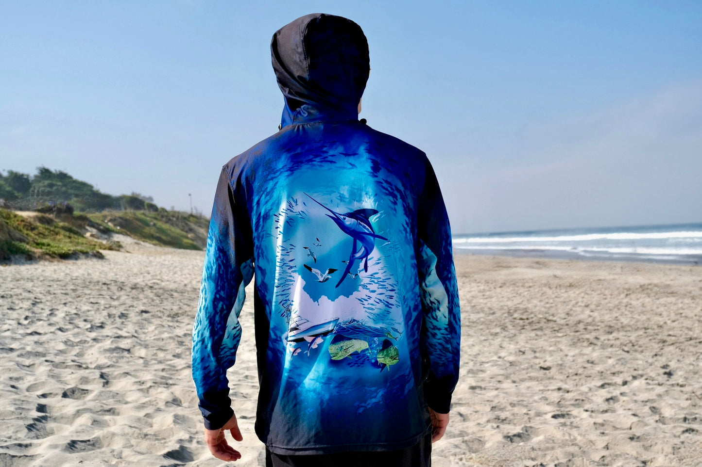 Angler 24-7 Fish Frenzy UPF Sun Protection Fishing Hoodie