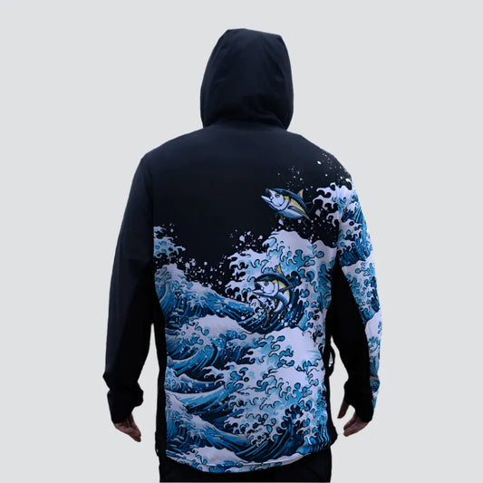 Angler 24-7 Midnight Voyage UPF Sun Protection Fishing Hoodie