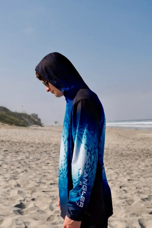 Angler 24-7 Fish Frenzy UPF Sun Protection Fishing Hoodie